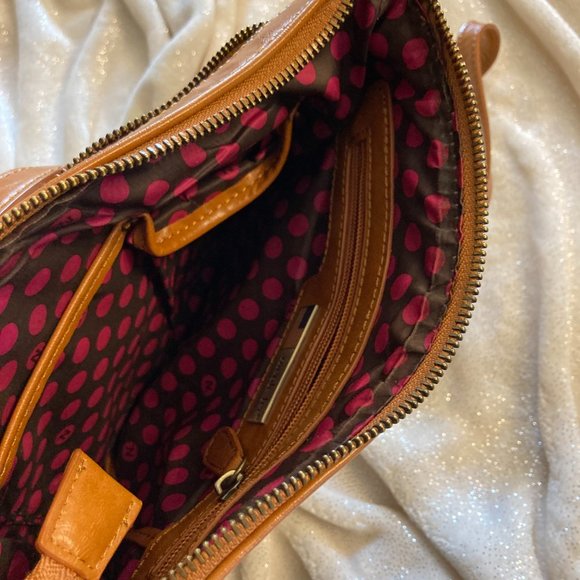 Designer Nicole Lee Denim Leather Crossbody Bag Purse Embellished - Picture 2 of 6